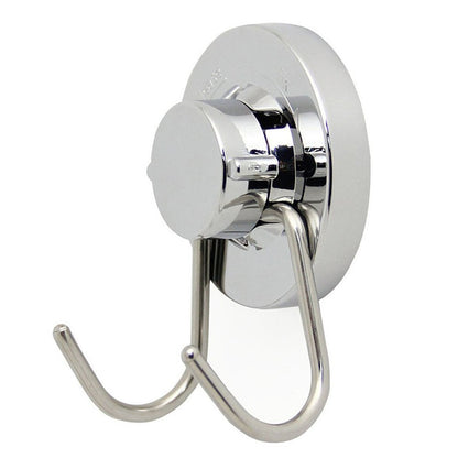 Stainless Steel Towel Suction Hook with Double Hooks by HitMyNeed