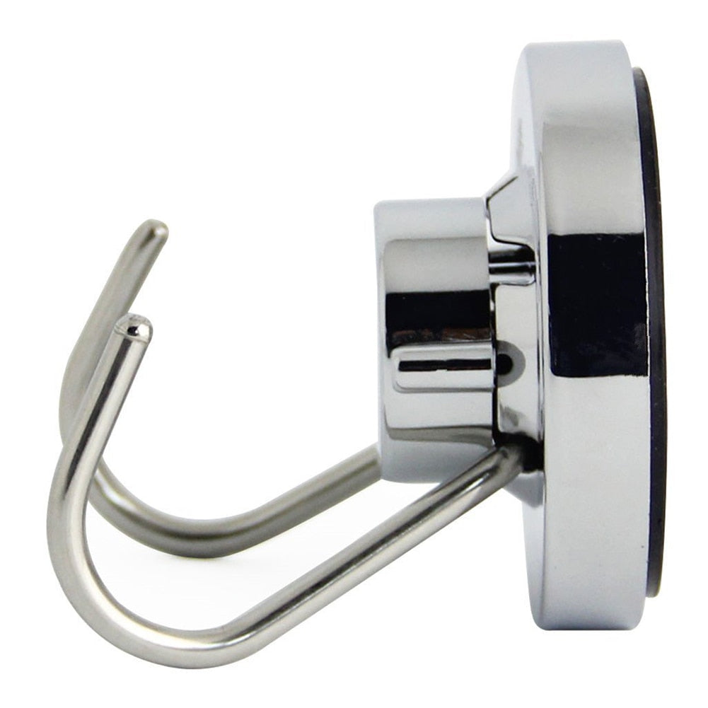 Stainless Steel Towel Suction Hook with Double Hooks by HitMyNeed