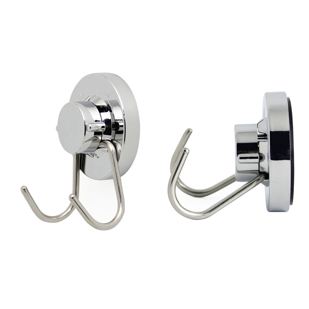 Stainless Steel Towel Suction Hook with Double Hooks by HitMyNeed