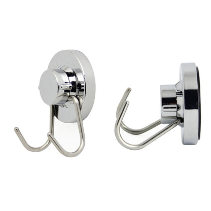 Stainless Steel Towel Suction Hook with Double Hooks by HitMyNeed