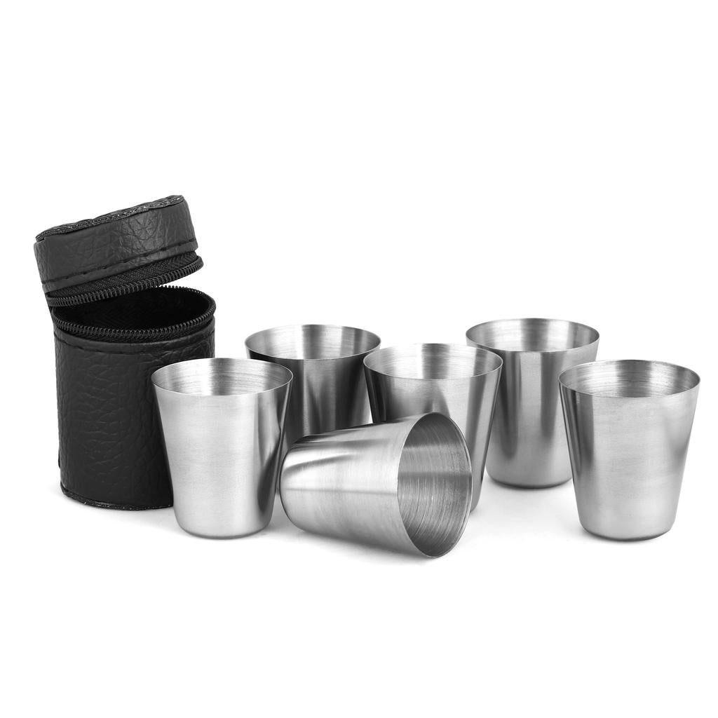 Stainless Steel Travel Cup Set with Case 30ml or 70ml by HitMyNeed