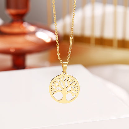 Stainless Steel Tree of Life Pendant Necklace by HitMyNeed