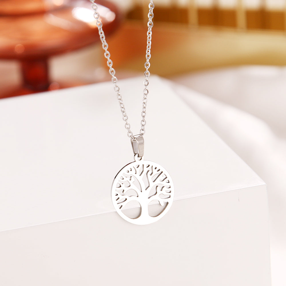 Stainless Steel Tree of Life Pendant Necklace by HitMyNeed
