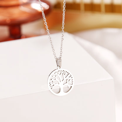 Stainless Steel Tree of Life Pendant Necklace by HitMyNeed