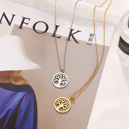 Stainless Steel Tree of Life Pendant Necklace by HitMyNeed