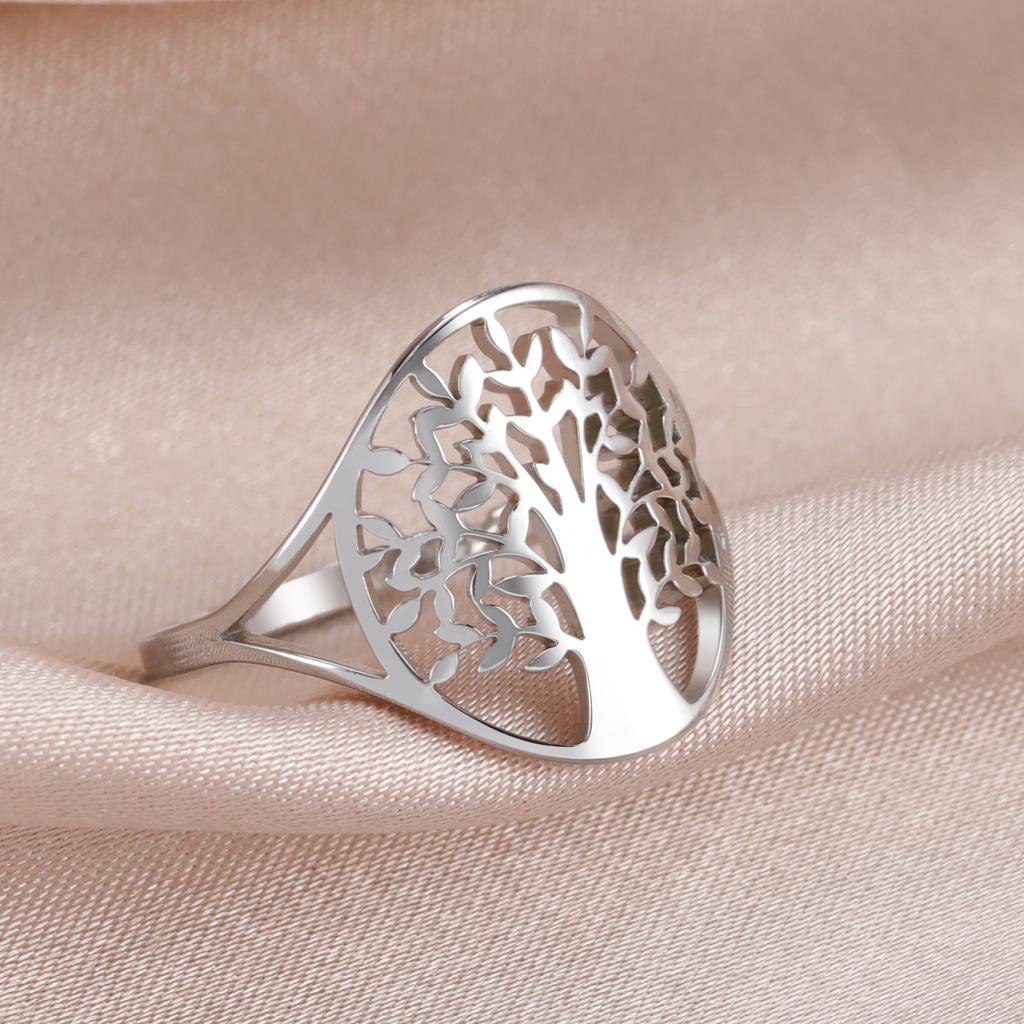 Stainless Steel Tree of Life Ring by HitMyNeed