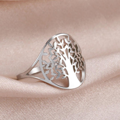 Stainless Steel Tree of Life Ring by HitMyNeed