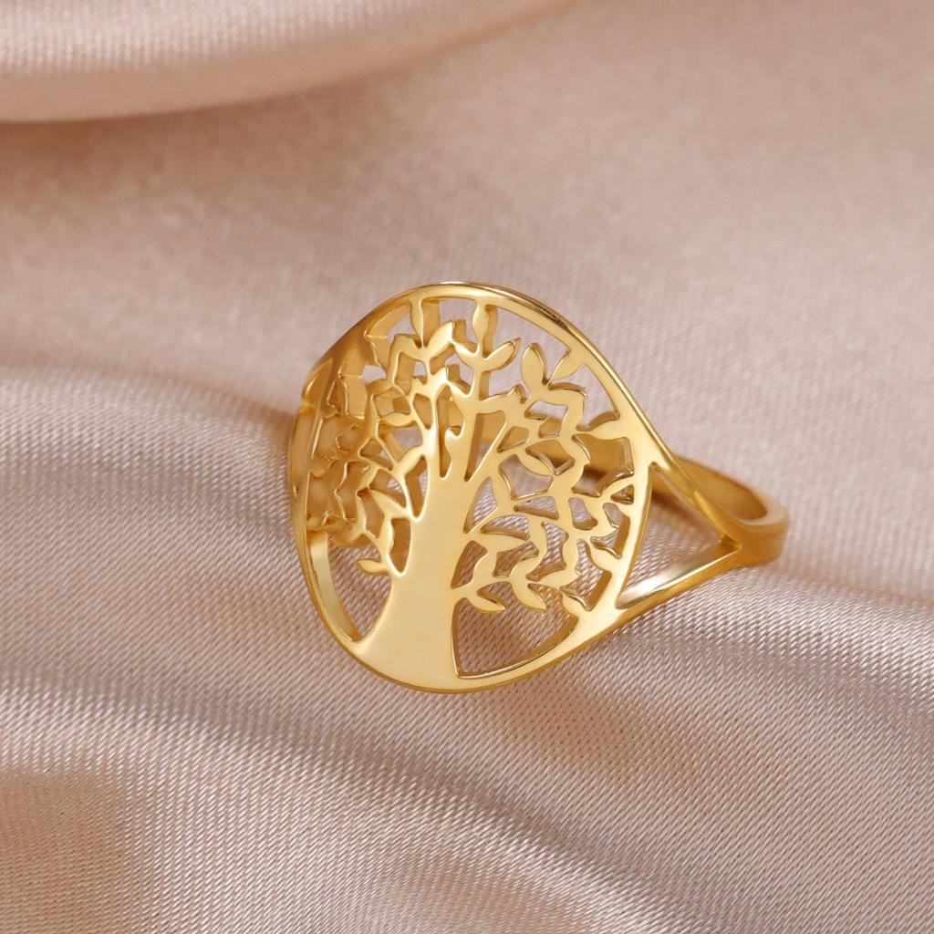 Stainless Steel Tree of Life Ring by HitMyNeed