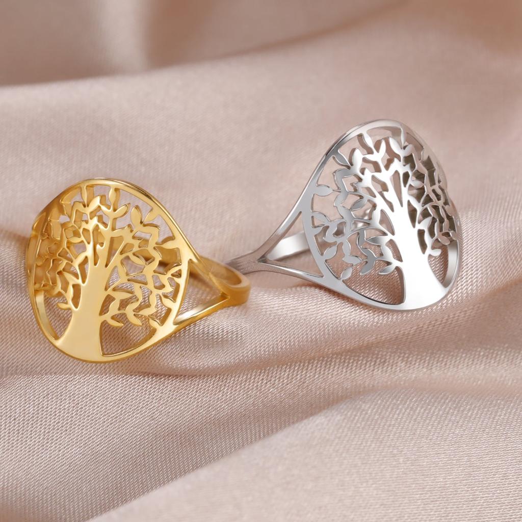 Stainless Steel Tree of Life Ring by HitMyNeed