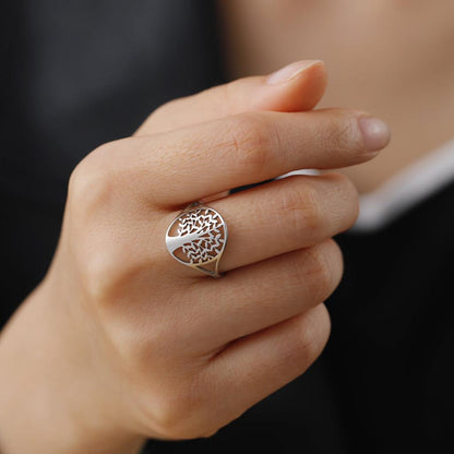 Stainless Steel Tree of Life Ring by HitMyNeed