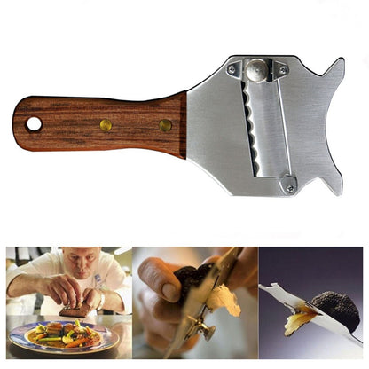 Stainless Steel Truffle Grater with Wooden Handle by HitMyNeed