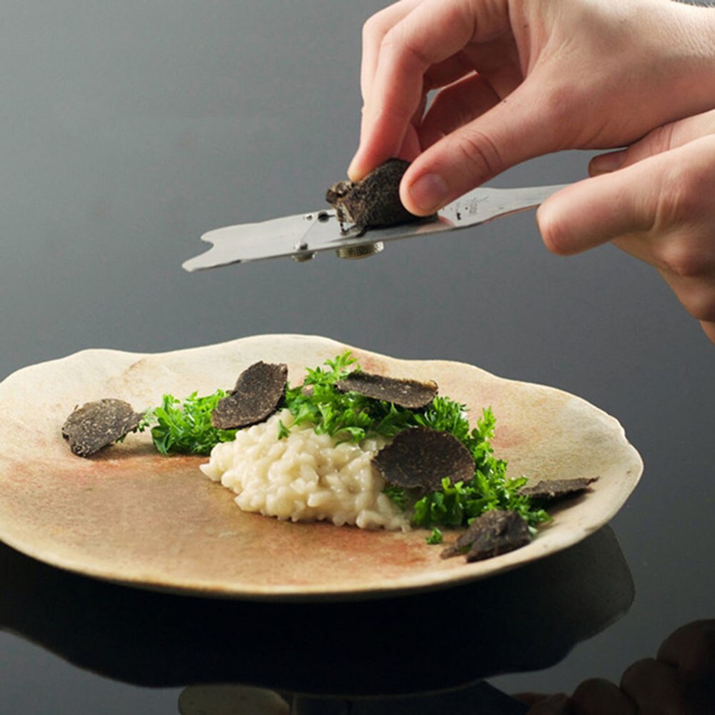 Stainless Steel Truffle Grater with Wooden Handle by HitMyNeed