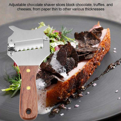 Stainless Steel Truffle Grater with Wooden Handle by HitMyNeed