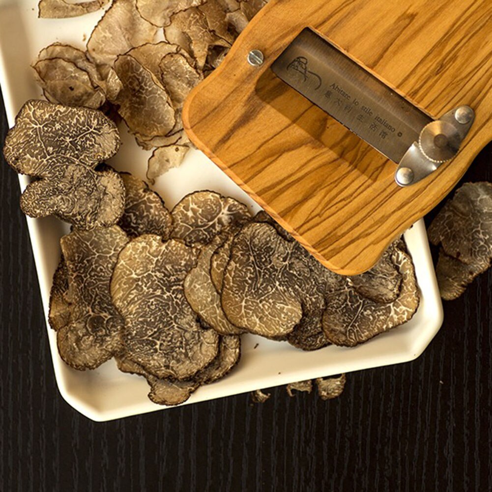 Stainless Steel Truffle Grater with Wooden Handle by HitMyNeed