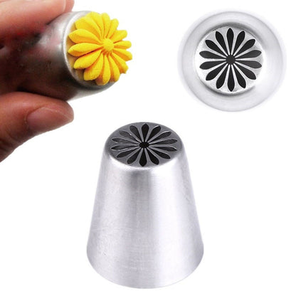 Stainless Steel Tulip Piping Nozzle for Cake Decorating by HitMyNeed