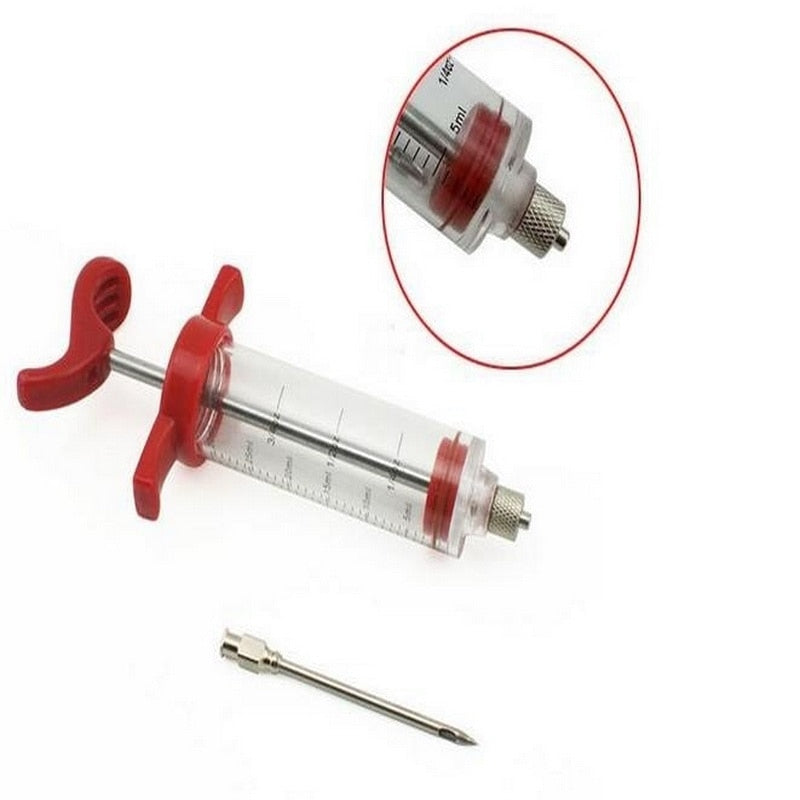 Stainless Steel Turkey & Meat Injector Tool by HitMyNeed