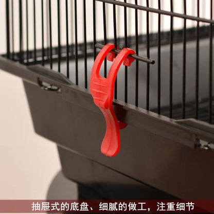 Stainless Steel Two-Layer Parrot & Bird Cage by HitMyNeed