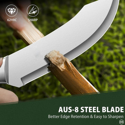 Stainless Steel Ultra Sharp Curved Butcher Knife by HitMyNeed