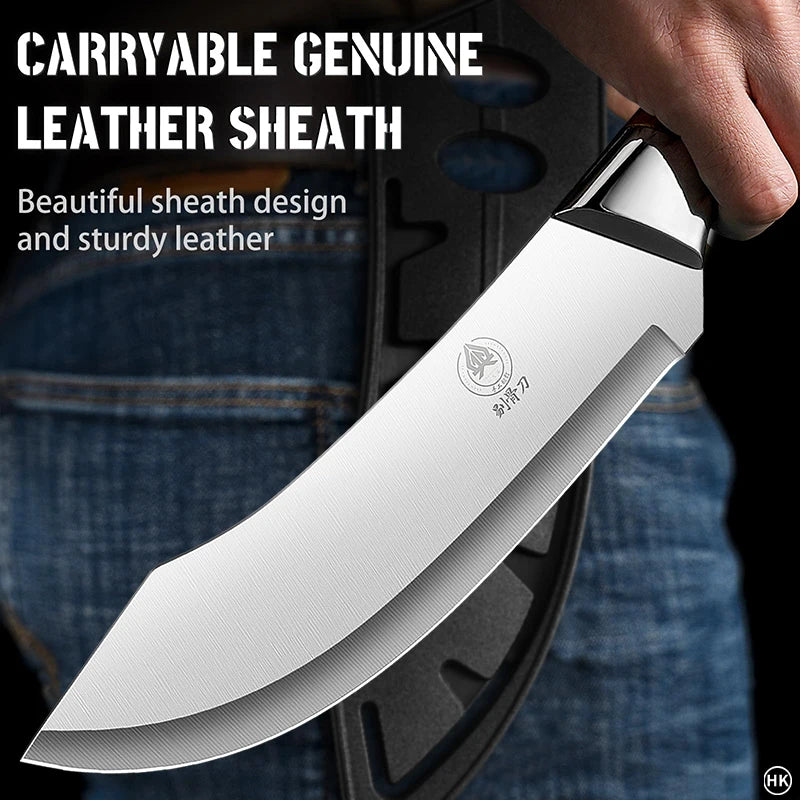 Stainless Steel Ultra Sharp Curved Butcher Knife by HitMyNeed