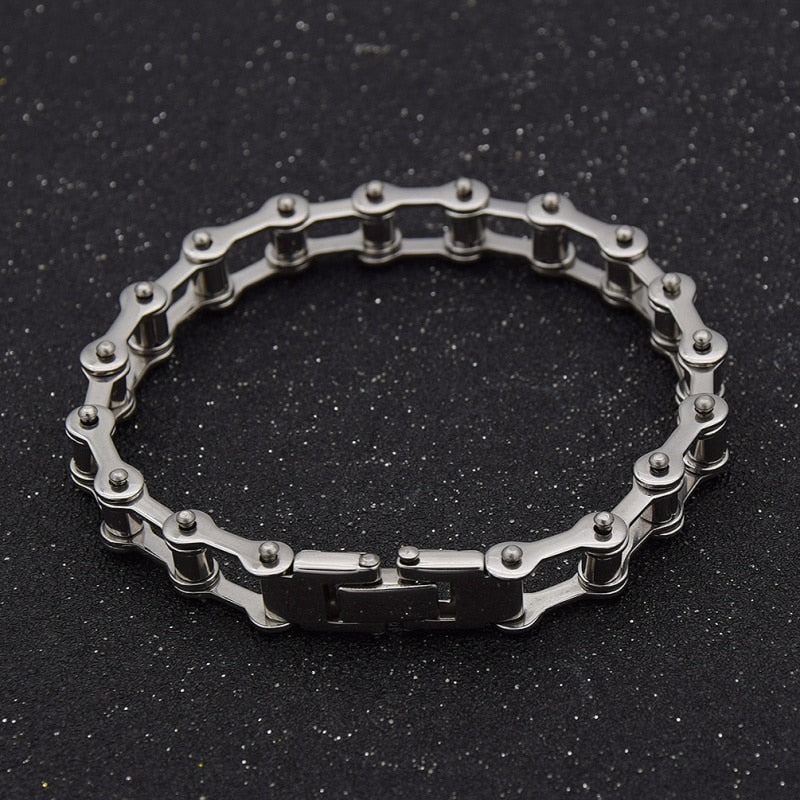 Stainless Steel Unisex Bike Chain Bracelet by HitMyNeed