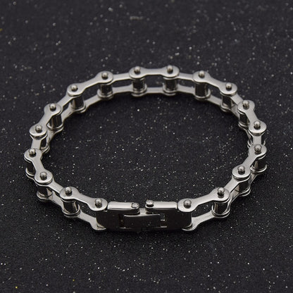 Stainless Steel Unisex Bike Chain Bracelet by HitMyNeed