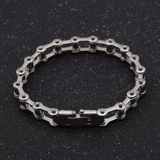 Stainless Steel Unisex Bike Chain Bracelet by HitMyNeed