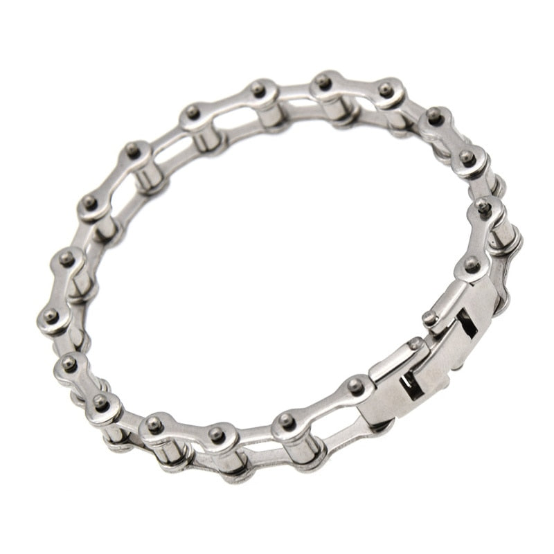 Stainless Steel Unisex Bike Chain Bracelet by HitMyNeed