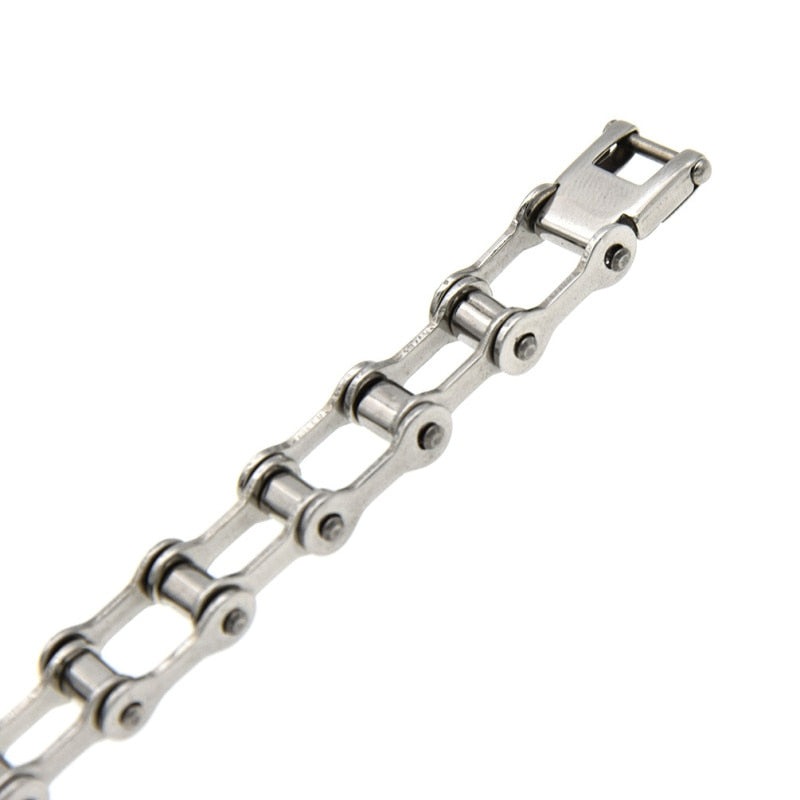Stainless Steel Unisex Bike Chain Bracelet by HitMyNeed