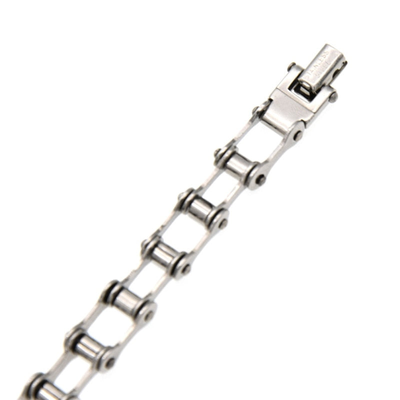 Stainless Steel Unisex Bike Chain Bracelet by HitMyNeed
