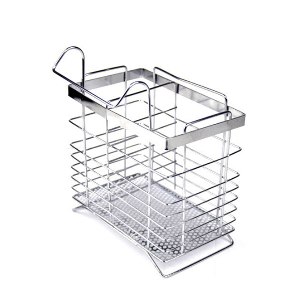 Stainless Steel Utensil Drying Rack with 2 Compartments by HitMyNeed
