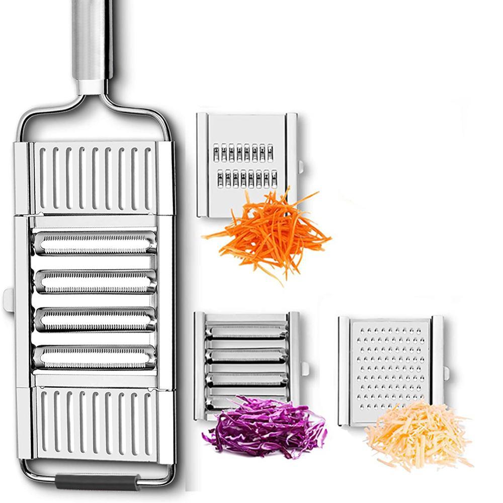Stainless Steel Vegetable Slicer with 3 Blades by HitMyNeed