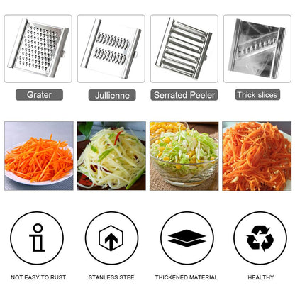 Stainless Steel Vegetable Slicer with 3 Blades by HitMyNeed