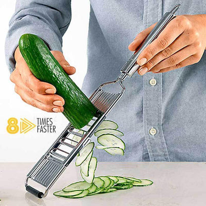 Stainless Steel Vegetable Slicer with 3 Blades by HitMyNeed