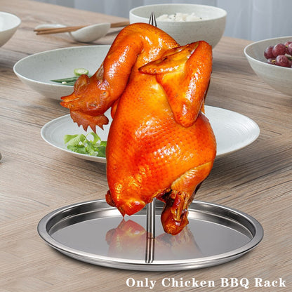 Stainless Steel Vertical Barbecue Skewer Stand by HitMyNeed