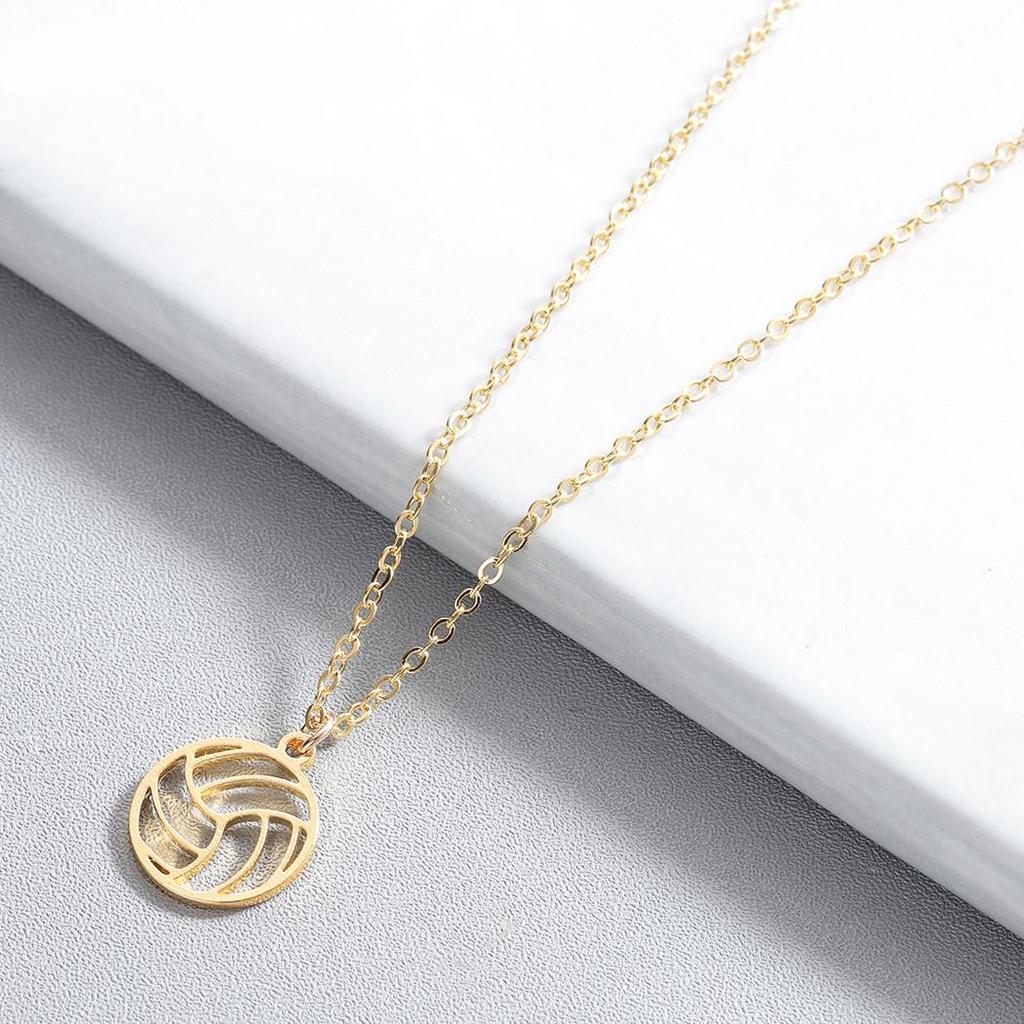 Stainless Steel Volleyball Necklace for Athletes by HitMyNeed