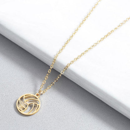 Stainless Steel Volleyball Necklace for Athletes by HitMyNeed
