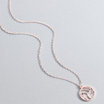 Stainless Steel Volleyball Necklace for Athletes by HitMyNeed