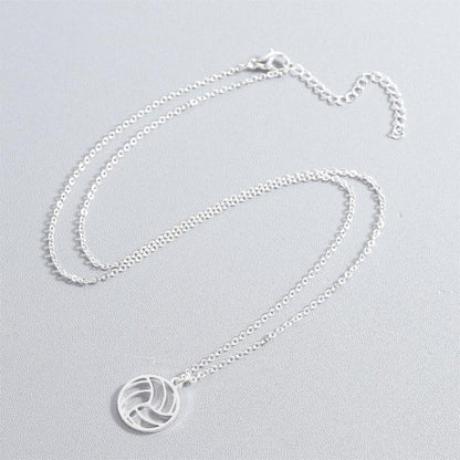 Stainless Steel Volleyball Necklace for Athletes by HitMyNeed