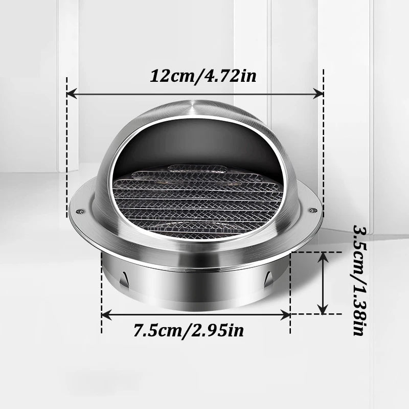 Stainless Steel Wall & Ceiling Vent Grille with Pest Guard by HitMyNeed