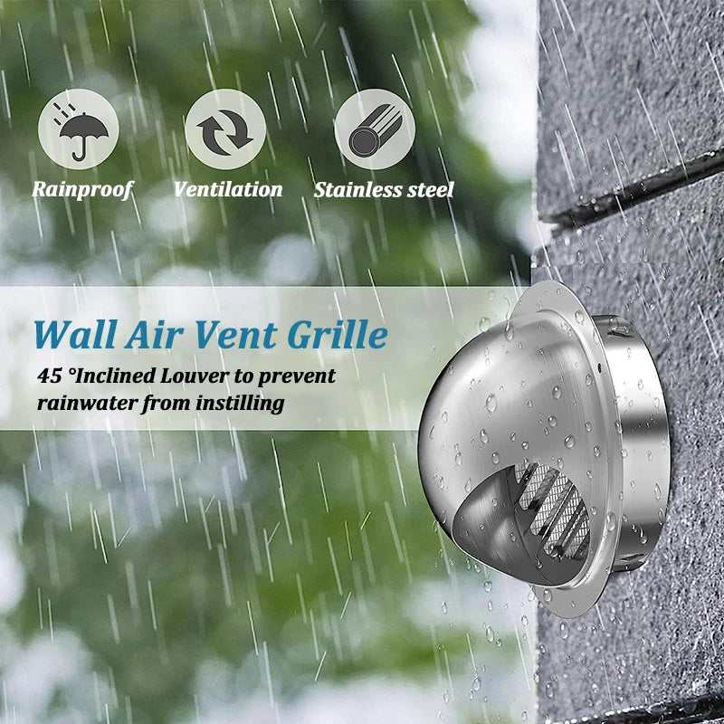 Stainless Steel Wall & Ceiling Vent Grille with Pest Guard by HitMyNeed