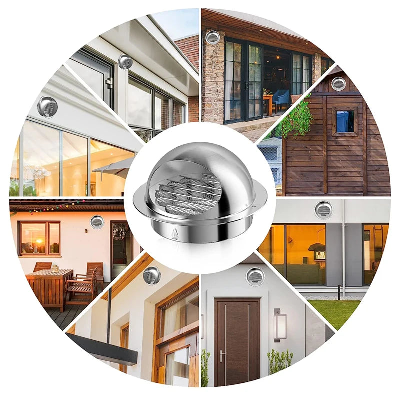 Stainless Steel Wall & Ceiling Vent Grille with Pest Guard by HitMyNeed