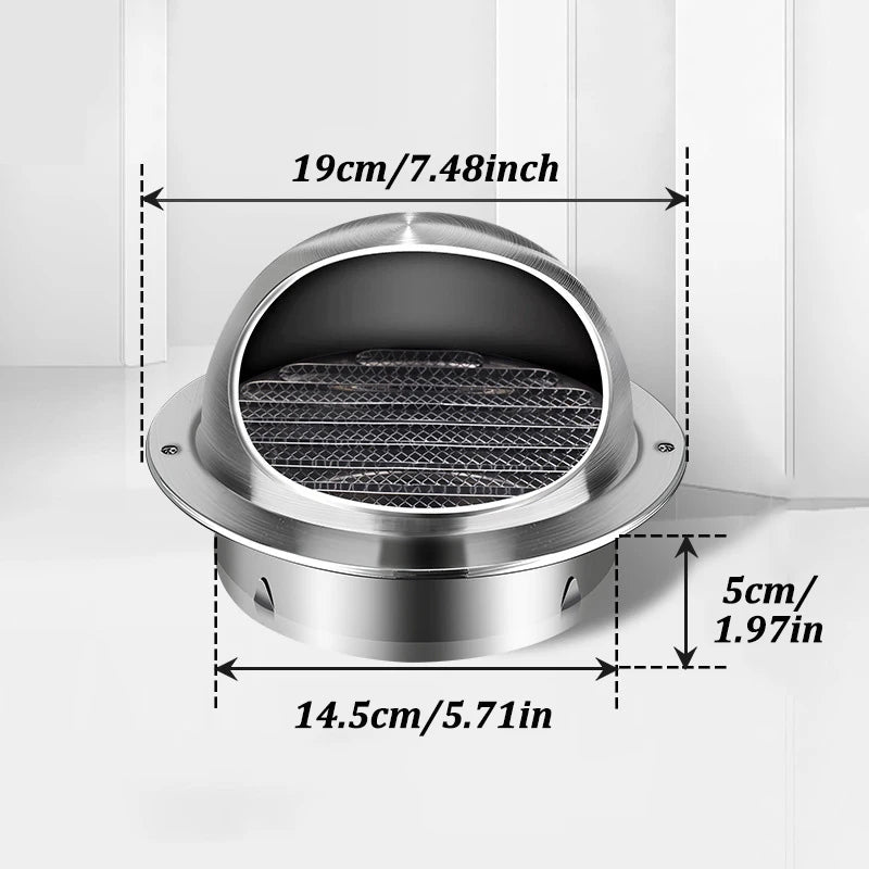 Stainless Steel Wall & Ceiling Vent Grille with Pest Guard by HitMyNeed