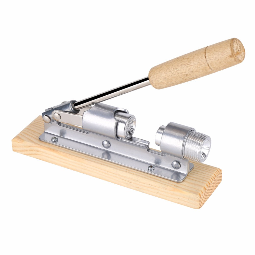 Stainless Steel Walnut Cracker with Wooden Handle by HitMyNeed