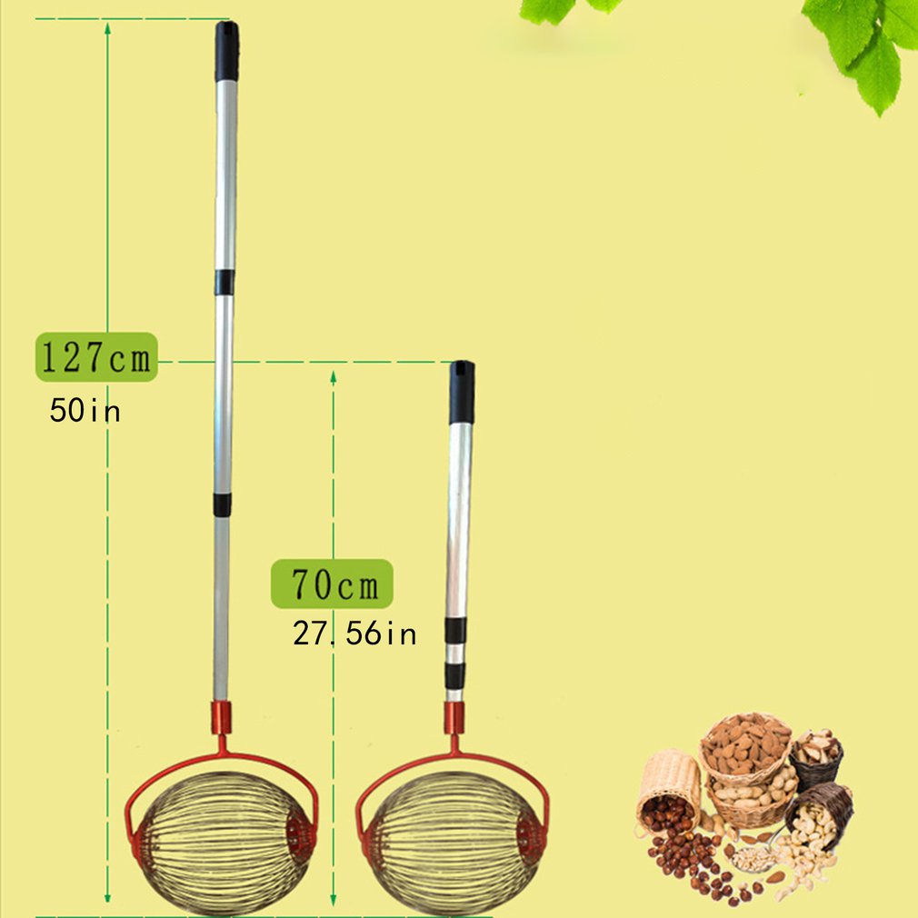 Stainless Steel Walnut Roller Gatherer with Rod by HitMyNeed
