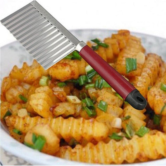 Stainless Steel Wavy Cutter Potato & Vegetable Knife by HitMyNeed