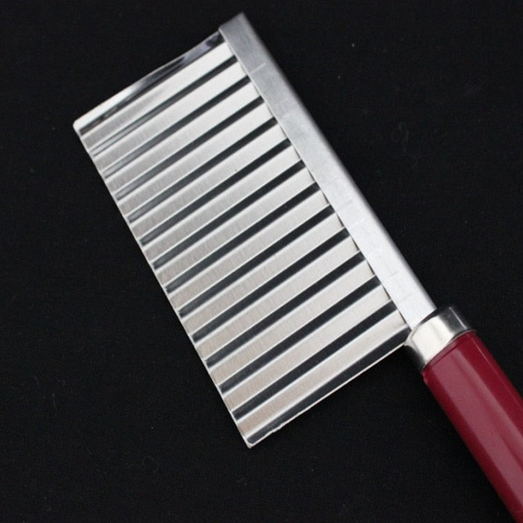 Stainless Steel Wavy Cutter Potato & Vegetable Knife by HitMyNeed