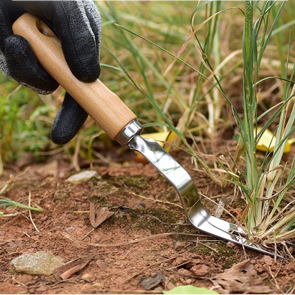 Stainless Steel Weed Removal Garden Fork Tool by HitMyNeed