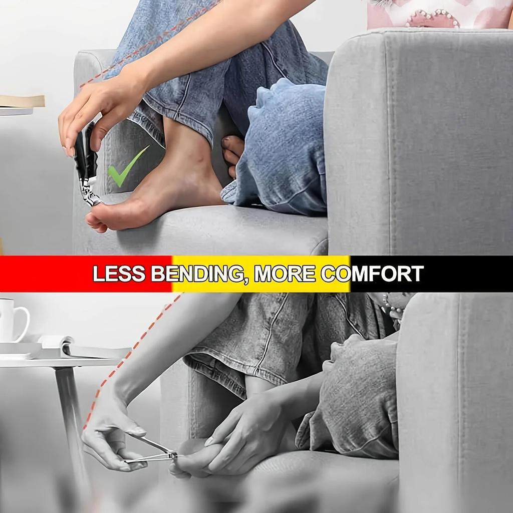 Stainless Steel Wide Jaw Toenail Clippers for Seniors by HitMyNeed