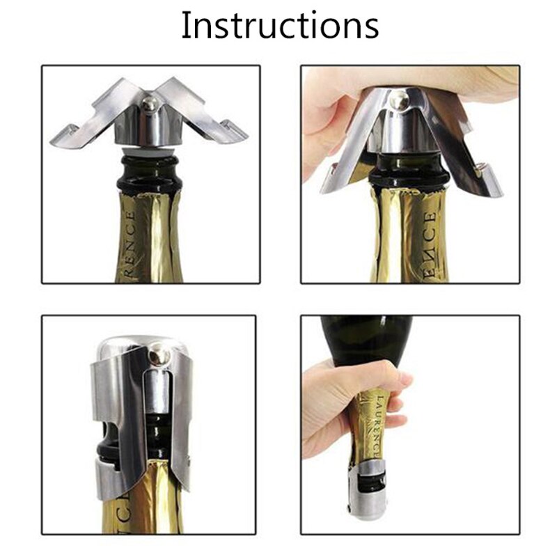 Stainless Steel Wine Bottle Stopper Seal by HitMyNeed