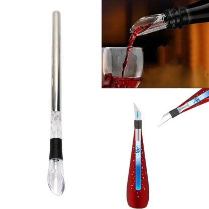 Stainless Steel Wine Chiller Stick with Pourer by HitMyNeed